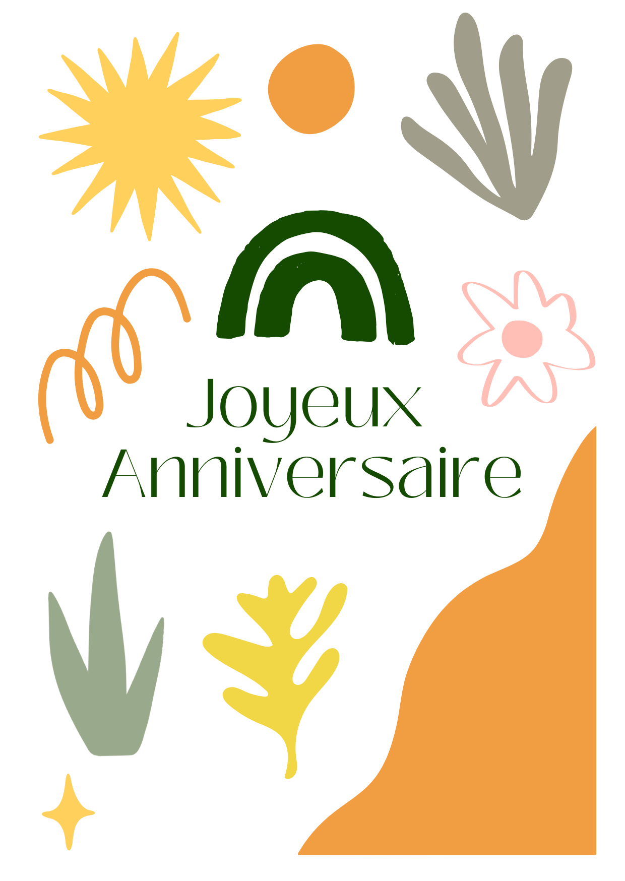 Anniversaire fleuri