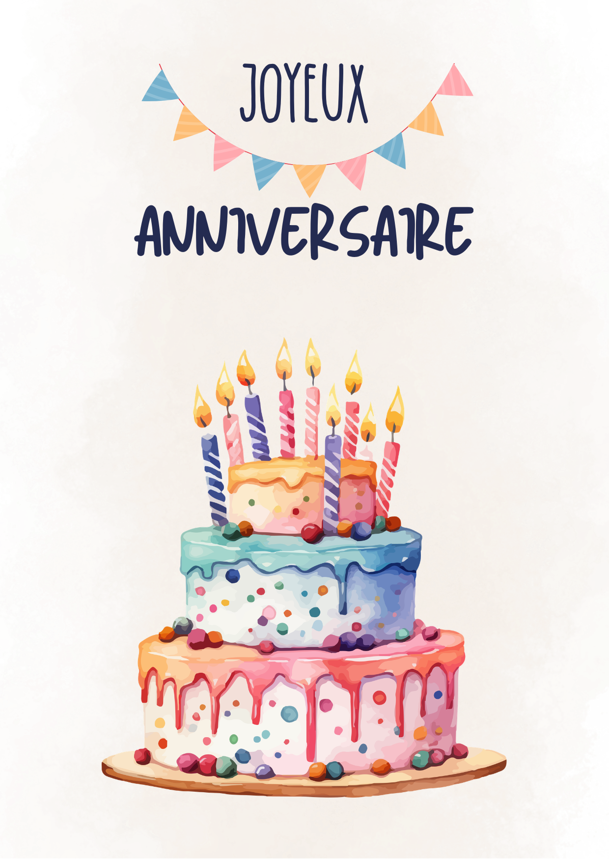 Anniversaire gateau